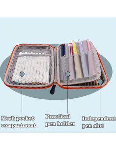 Estuche de Lápices Ristpal Astronauta Azul 3 Capas 21.8x15.2cm 2