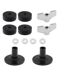 Biaungdo Set 12 Accesorios Reemplazo Platillos Batería Negro