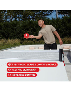 Juego de Ping Pong ESPN con 3 Pelotas y 2 Palas Portátil 2