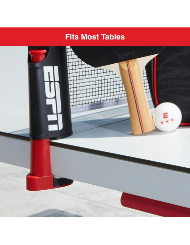 Juego de Ping Pong ESPN con 3 Pelotas y 2 Palas Portátil