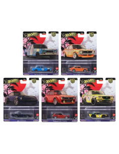 Colección Premium Hot Wheels Autos Japoneses 5 Modelos 1:64