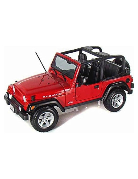 Maisto Jeep Wrangler Rubicon 1:18 Diecast Rojo Detallado Maisto Jeep Wrangler Rubicon 1:18 Diecast Rojo Detallado