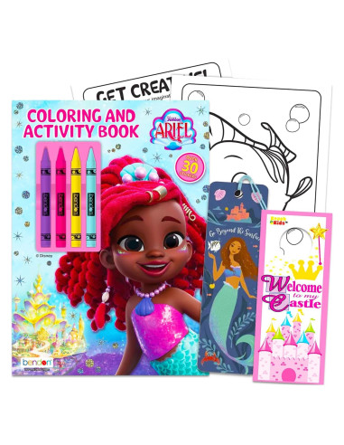 Libro para Colorear Disney Junior Ariel - Actividades y Stickers
