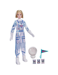 Muñeca Astronauta Barbie Descubrimiento Espacial con Accesorios