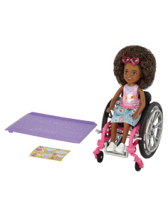 Muñeca Barbie Chelsea con Silla de Ruedas y Accesorios