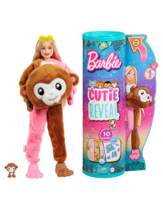 Muñeca Barbie Cutie Reveal Mono - 10 Sorprisas y Cambio de Color