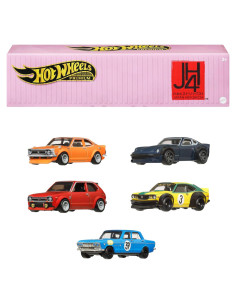 Set Hot Wheels Premium Japan Historics 4 con 5 Autos 1:64