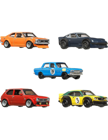 Set Hot Wheels Premium Japan Historics 4 con 5 Autos 1:64 Set Hot Wheels Premium Japan Historics 4 con 5 Autos 1:64