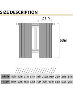 Cortinas de Mariposa Lnepty 2 Paneles 53x160 cm Rosa 2