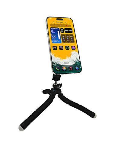 Soporte de trípode magnético andymall para iPhone 12-16