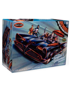 Kit de modelo Batmobile 1966 Polar Lights 1:25 con figuras