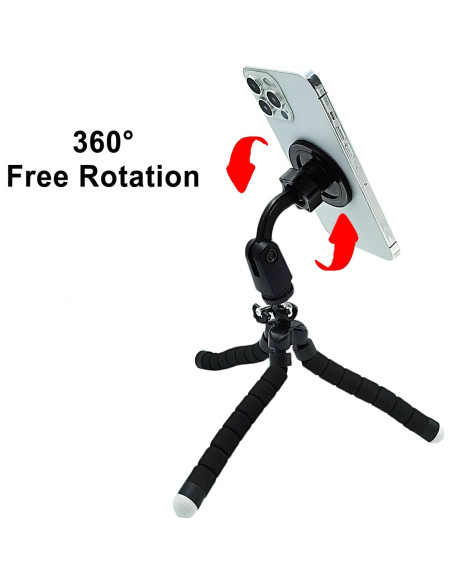 Soporte de trípode magnético andymall para iPhone 12-16