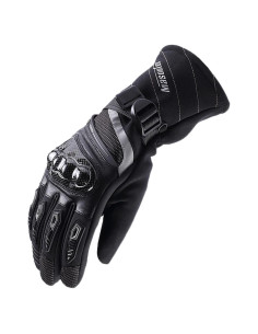 Guantes de Motocicleta Masontex M37-Negro Táctiles Impermeables