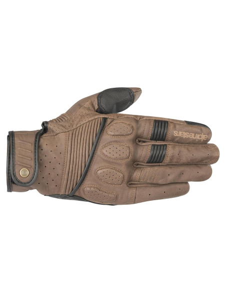 Guantes de Motocicleta Alpinestars Crazy Eight - Marrón/Negro XL