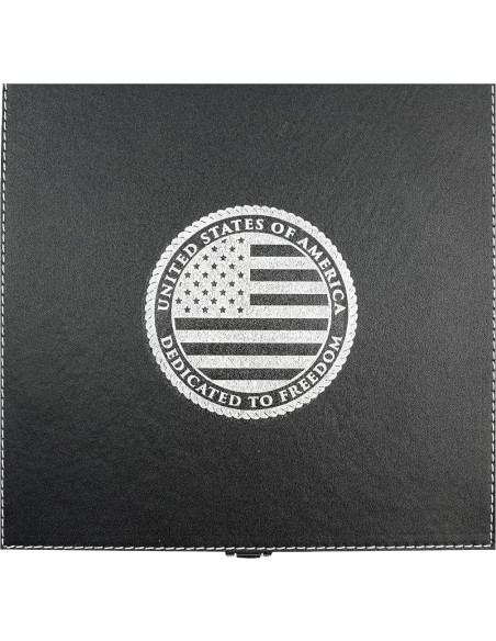 Juego de Póker Patriótico - Set de 100 Fichas, Cartas y Dados