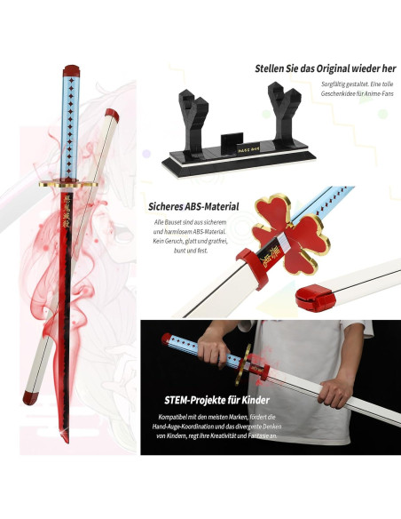 Espada Kanroji Mitsuri Toy Player 99 cm con Funda y Soporte