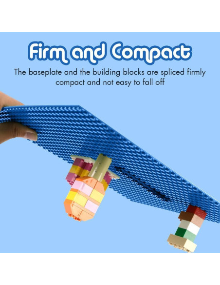 Base de Placas Lekebaby 10 cm x 10 cm Paquete de 6 Azul