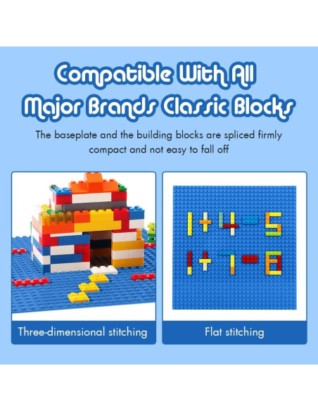 Base de Placas Lekebaby 10 cm x 10 cm Paquete de 6 Azul