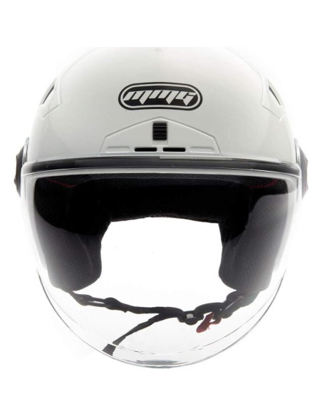Casco Abierto MMG Blaze XL Blanco con Visera Plegable