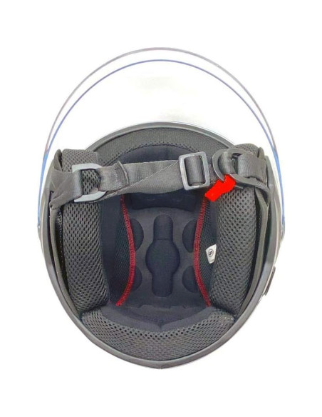 Casco Abierto MMG Blaze XL Blanco con Visera Plegable