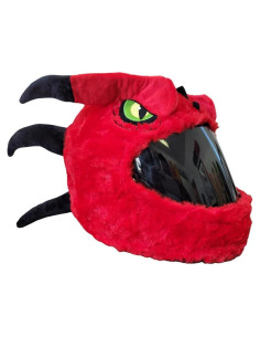 Cubierta de Casco Motocicleta Carbon Moto Gear Dragón Rojo