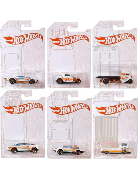 Conjunto de 6 Autos Hot Wheels Muscle Speeder Exclusivo