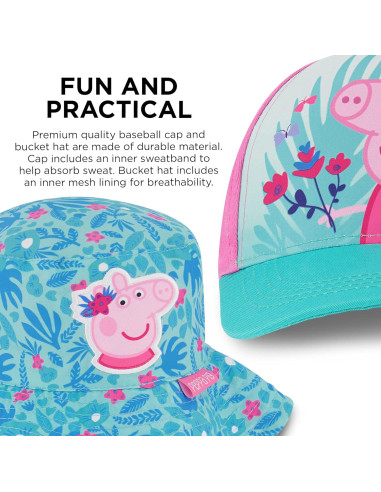 Gorra de Cubo Hasbro Peppa Pig para Niños 2-4 Años