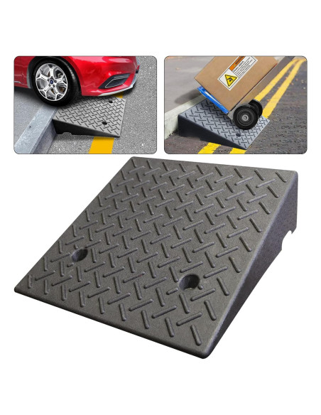 Rampa de Bordillo de Goma Lucosobie 50x50x15cm Alta Resistencia