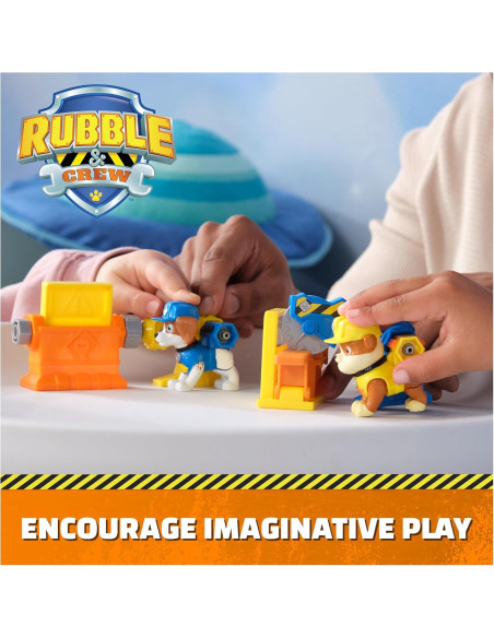 Figuras Rubble y Wheeler con Herramientas de Construcción