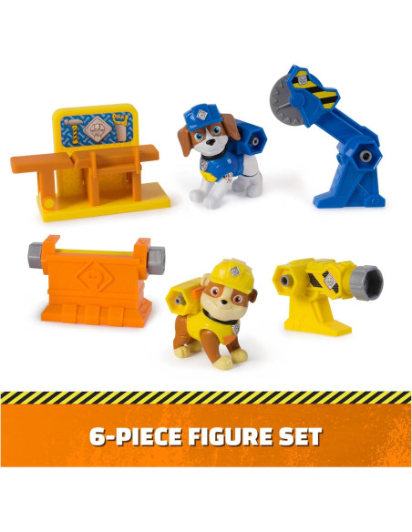 Figuras Rubble y Wheeler con Herramientas de Construcción
