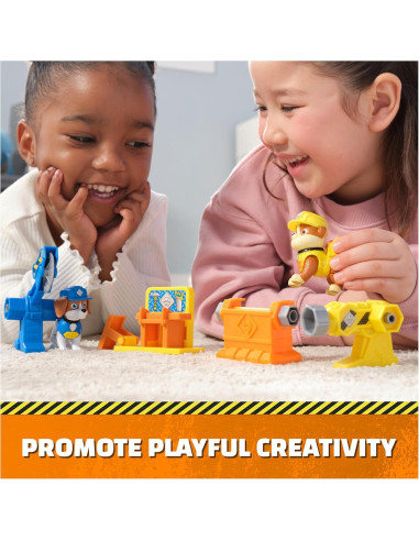 Figuras Rubble y Wheeler con Herramientas de Construcción