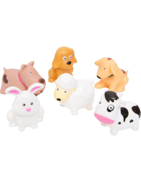 Cubo de Juguete para Baño Boley - Animales de Granja 12 Pzs