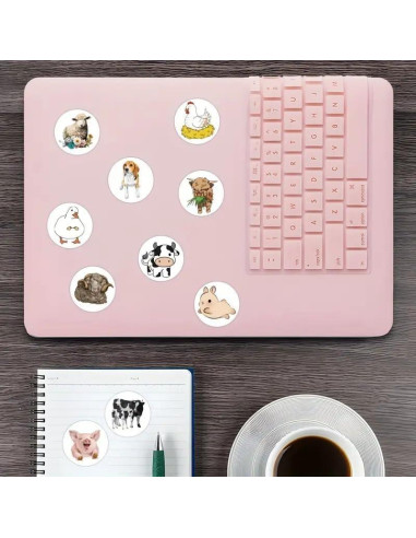 Pegatinas de Animales de Granja Genérico 500 Pcs Vinilo
