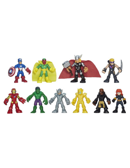 Conjunto de Superhéroes Marvel Playskool 10 Figuras 6.35 cm