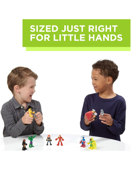 Conjunto de Superhéroes Marvel Playskool 10 Figuras 6.35 cm