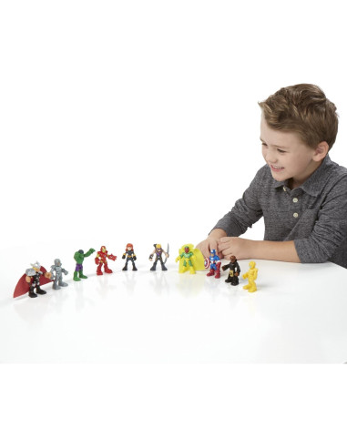 Conjunto de Superhéroes Marvel Playskool 10 Figuras 6.35 cm