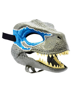 Máscara de Dinosaurio Velociraptor Blue Mattel 26.7x17.8 cm