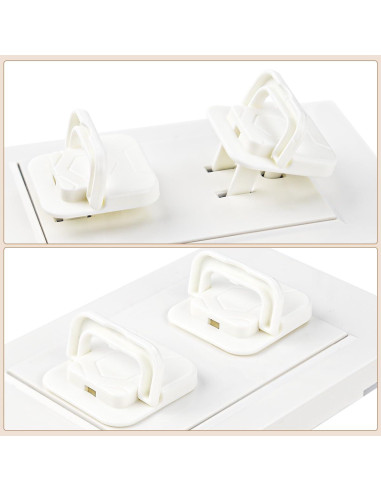 30 Cubiertas de Enchufe de Seguridad para Bebés - ABS Blanco