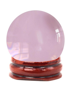 Bola de Cristal Rosa Feng Shui 40mm Decoración Fotográfica 2