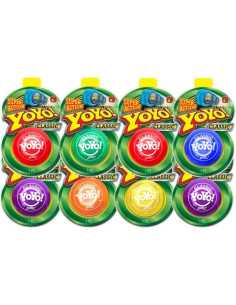 Yo-Yo Clásico JA-RU Paquete de 8 Colores Asortidos 2