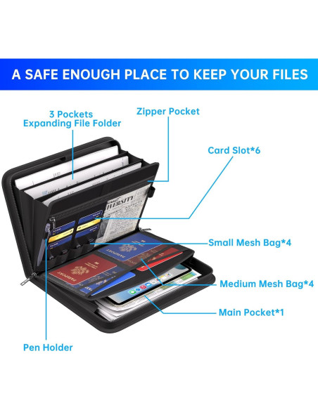 Carpeta Organizadora a Prueba de Fuego ENGPOW 36.1x26.4cm
