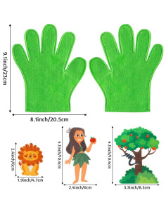 Títeres de Dedo WATINC - 2 Piezas de Fieltro Religioso 2