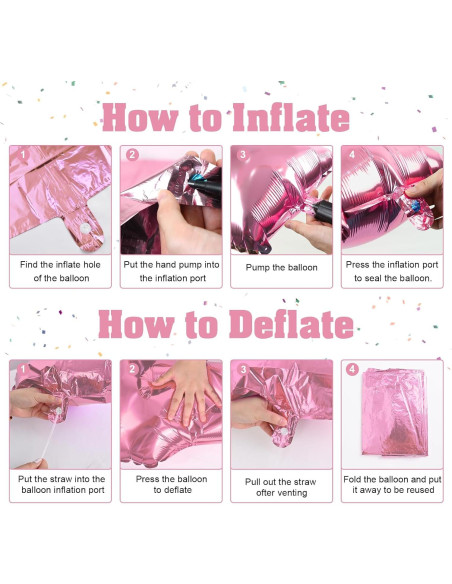 Globo de Número 6 Rosa Claro 101,6 cm para Fiestas