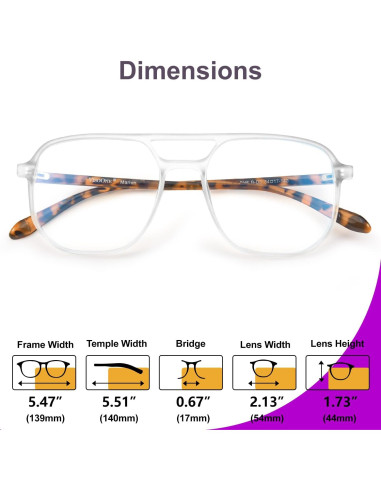 Gafas VISOONE Marion Bloqueo Luz Azul Unisex Ligeras