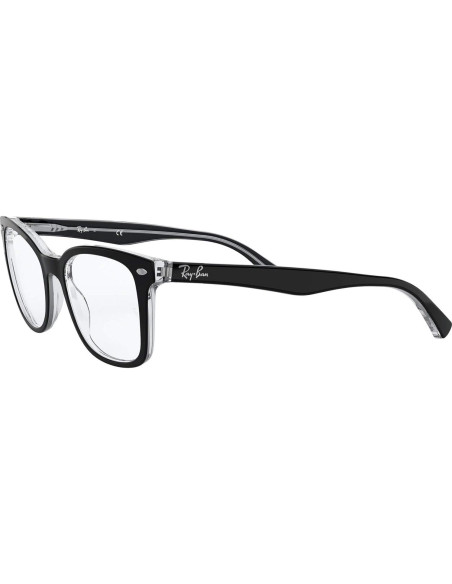 Gafas Recetadas Ray-Ban Rx5285 Cuadradas 53mm Negro Transparente Gafas Recetadas Ray-Ban Rx5285 Cuadradas 53mm Negro Transparente