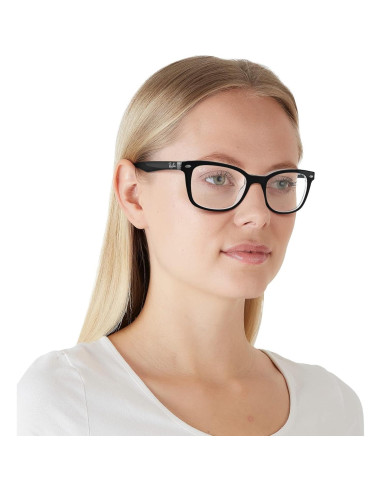 Gafas Recetadas Ray-Ban Rx5285 Cuadradas 53mm Negro Transparente