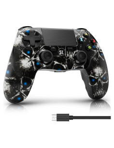 Controlador ISHAKO PS4 Inalámbrico Doble Shock Negro