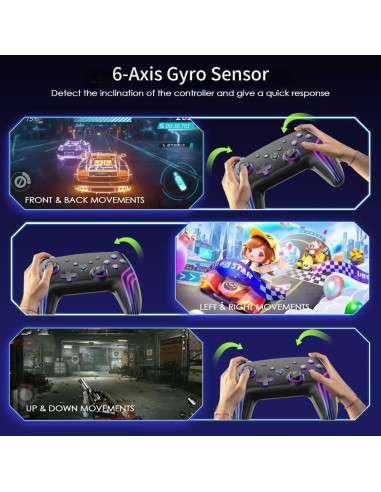 Controlador Inalámbrico Junhuan 2.4G para Switch y PC