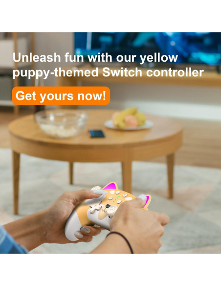 Controlador Pro Inalámbrico Perrito Lindo para Switch y PC