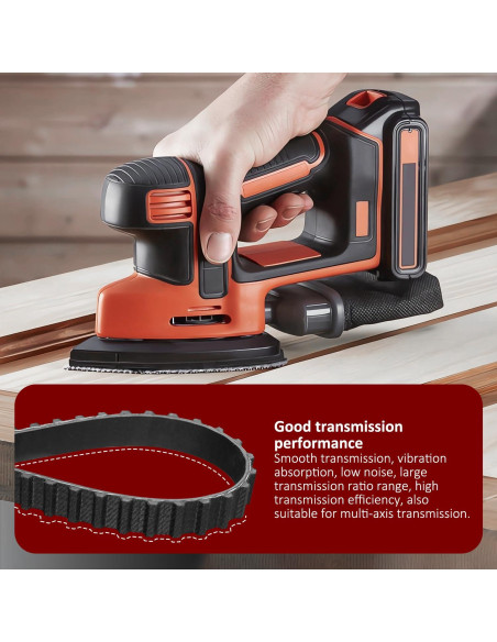Correa de Tiempo HASMX 110XL031 para Lijadora Black & Decker